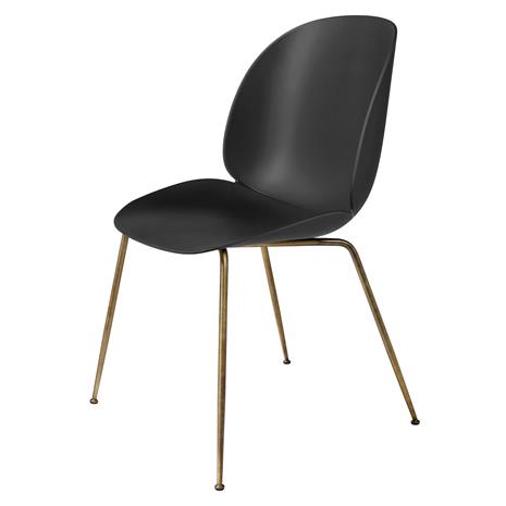 Gubi Beetle tuoli Black, messinkirunko