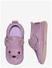 MELTON Mouse Leather Slippers - HEATHER MAUVE - 20/21
