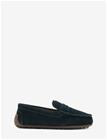 MANGO Leather Loafers - MEDIUM BLUE - 24