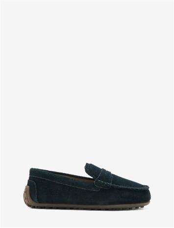 MANGO Leather Loafers - MEDIUM BLUE - 24 – kuva 1/1