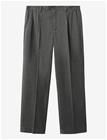 MANGO Regular-Fit Pleated Flannel Trousers - DARK GREY - 38
