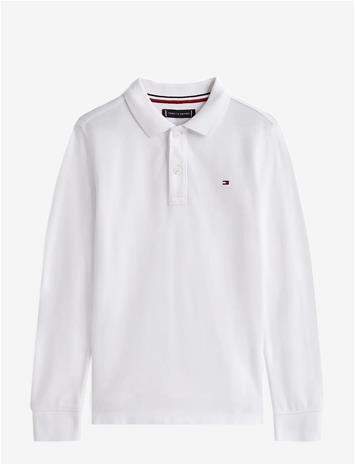 TOMMY HILFIGER Reg Polo Ls - WHITE - 164 – kuva 1/1