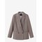 MANGO Double-Breasted Micro-Houndstooth Jacket - DARK RED - XS – kuva 1
