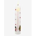 DET GAMLE APOTEK Calender Candle H24,5 X Dia 5 With Led - WHITE - H24.5X DIA 5