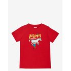 PIPPI LONGSTOCKING Pippi Logo T-Shirt - RED - 110/116