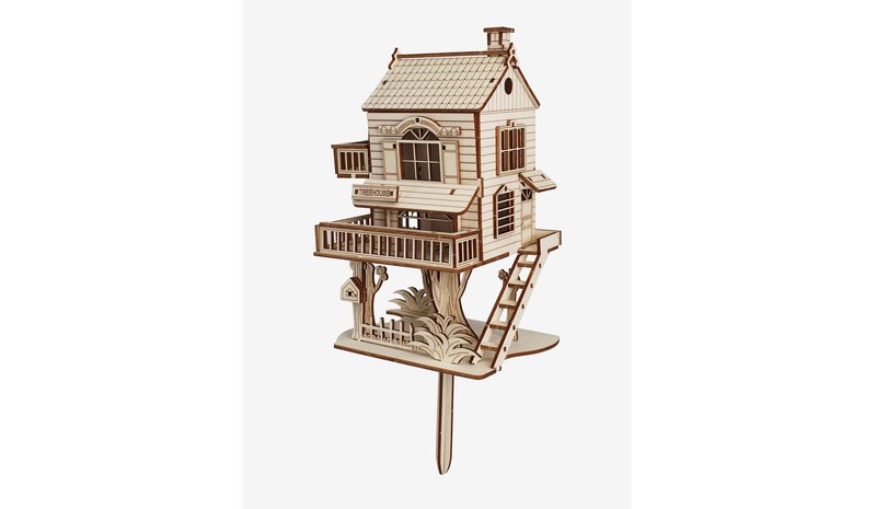 WINKEE Diy Mini Tree House - WOOD - H2 cm – kuva 1/2