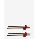 BYON Chopsticks With Holders Porto 2Set/Box - RED - 6X2.5X25 cm/25X0.5 cm