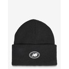 NEW BALANCE Waffle Knit Fisherman Beanie - BLACK - One Size