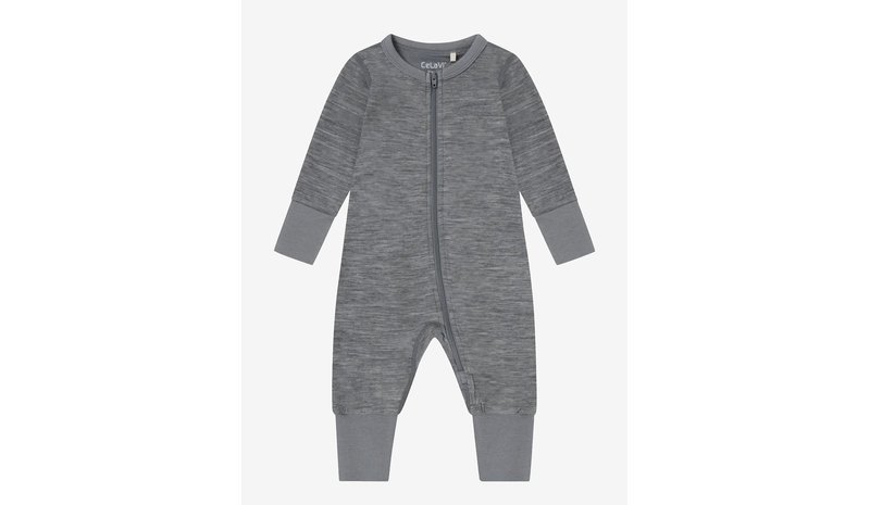 CELAVI Jumpsuit Ls - Solid - QUIET SHADE MELANGE - 50 – kuva 1/1