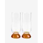 BYON High Ball Glass Spice 2Pcs/Set - CLEAR/AMBER - Ø6.5X16.5 cm 38CL
