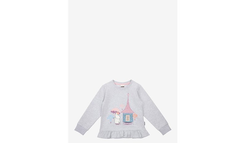 MOOMIN Översvämning Collegetröja - GREY - 92 – kuva 1/1