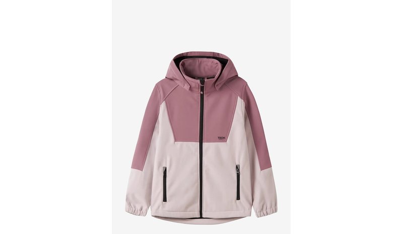 NAME IT Nknalfa08 Softshell Jacket Block Fo1 - WISTFUL MAUVE - 152 – kuva 1/1