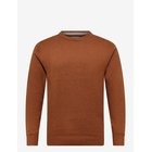 TOM TAILOR Cotton Cashmere Crew Neck Knit - CAMEL BROWN MELANGE - L