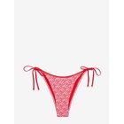 TOMMY HILFIGER V Side Tie Print - SCRIPT ALL OVER ROSE - XS