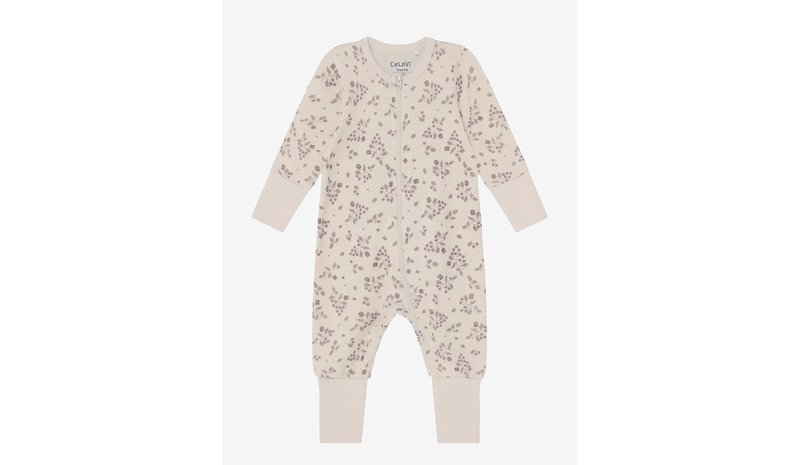 CELAVI Jumpsuit Ls - Aop - GRAPE SHAKE - 50 – kuva 1/1