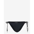 CALVIN KLEIN Monologo Shine Swim Side Tie Bik - BLACK - M