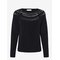 MANGO TEEN Openwork Knit Sweater - BLACK - M – kuva 1