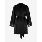 HUNKEMÖLLER Satin Kimono - CAVIAR - XS/S