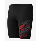 SPEEDO Medley Logo Jammer - ANTHRACITE/HIGH RISK RED - 30