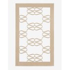 MALINA Monogram Jacquard Beach Towel - LIGHT TAUPE - One Size
