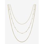 BUD TO ROSE Sacramento 3-Row Long Necklace Silver - GOLD - One Size