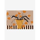 THE POSTER CLUB The Poster Club X Frankie Penwill - Flowers In Yellow Striped Vase - MULTI - 50X 70 cm