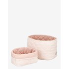 CAM CAM COPENHAGEN Quilted Storage Basket, Set Of Two - CLASSIC STRIPES ROSE - One Size