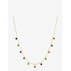 BUD TO ROSE Lima Charm Necklace Green/Black/Gold - GOLD - One Size