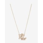 LAUREN RALPH LAUREN Lrl Pearl Logo Drop Necklace - GLD/WHT PRL - One Size
