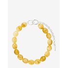 PILGRIM Still Necklace Silver-Plated/Yellow - SILVER PLATED - One Size