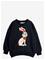 MINI RODINI Rabbit Application Sweatshirt - BLACK - 80/86 – kuva 1