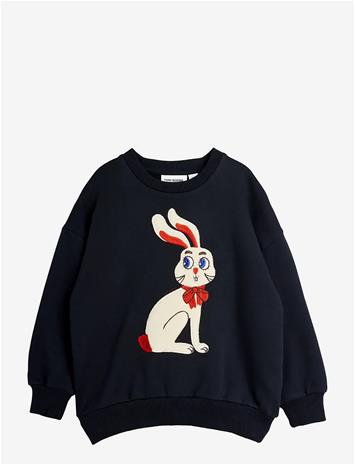 MINI RODINI Rabbit Application Sweatshirt - BLACK - 80/86 – kuva 1/1