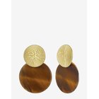 BUD TO ROSE Sorrento Earring Brown/Gold - GOLD - One Size