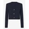 MANGO Straight Jacket With Flap Pockets - NAVY - M – kuva 1