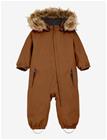 COLOR KIDS Baby Coverall W. Fake Fur - NUTHATCH - 74