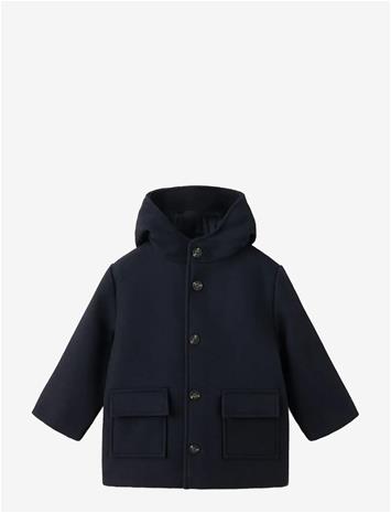 MANGO Wool Blend Overcoat - NAVY - 12-18M – kuva 1/1