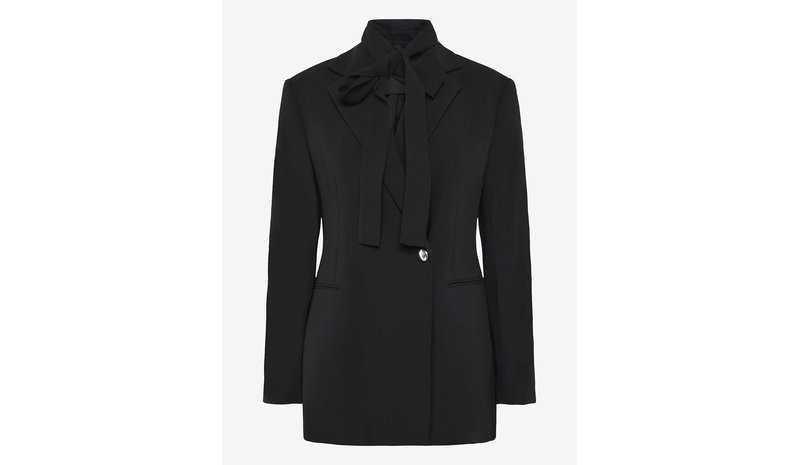 MANGO Double-Breasted Belted Suit Blazer - BLACK - S – kuva 2/2