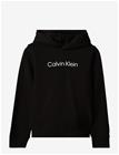 CALVIN KLEIN Inst. Logo Reg. Terry Hoodie - PVH BLACK - 164