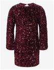 KIDS ONLY Kogconfidence Ls Seq Flrd Dress Jrs - WINETASTING - 134-140