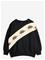 MINI RODINI Elephant Shrew Panel Sweatshirt - BLACK - 80/86 – kuva 1