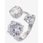 BUD TO ROSE Brea All Crystal Ring Gold - SILVER - One Size