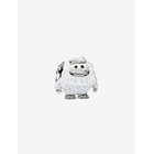 PANDORA Platinum Snowy Yeti Charm - WHITE - One Size