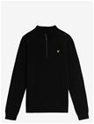 LYLE & SCOTT 1/4 Zip Jumper - JET BLACK - 122-128