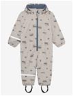 CELAVI Rainwear Suit - Aop, W. Fleece - NACREAOUS CLOUDS - 70