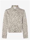 MANGO TEEN Animal Print Denim Jacket - BROWN - S