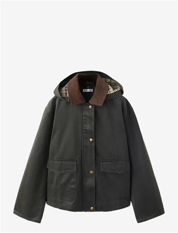 MANGO Corduroy-Collar Jacket - BEIGE - KHAKI - 152 – kuva 1/1