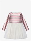 PETIT BATEAU Robes Ml - MILK/AMARANTE - 95