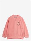 MINI RODINI Penguin Emb Microfleece Jacket - PINK - 140/146