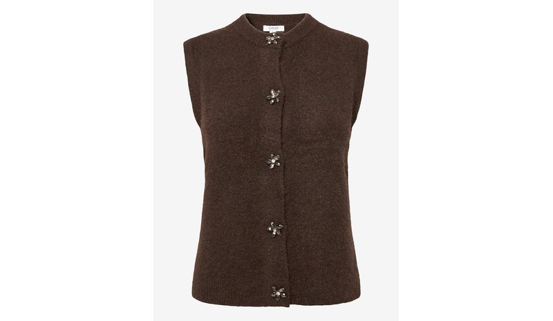 B.YOUNG Byomea Vest - JAVA MELANGE - L – kuva 1/1