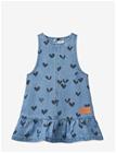 LIEWOOD Angelica Printed Denim Frill Dress - SWEETHEARTS / DENIM - 98